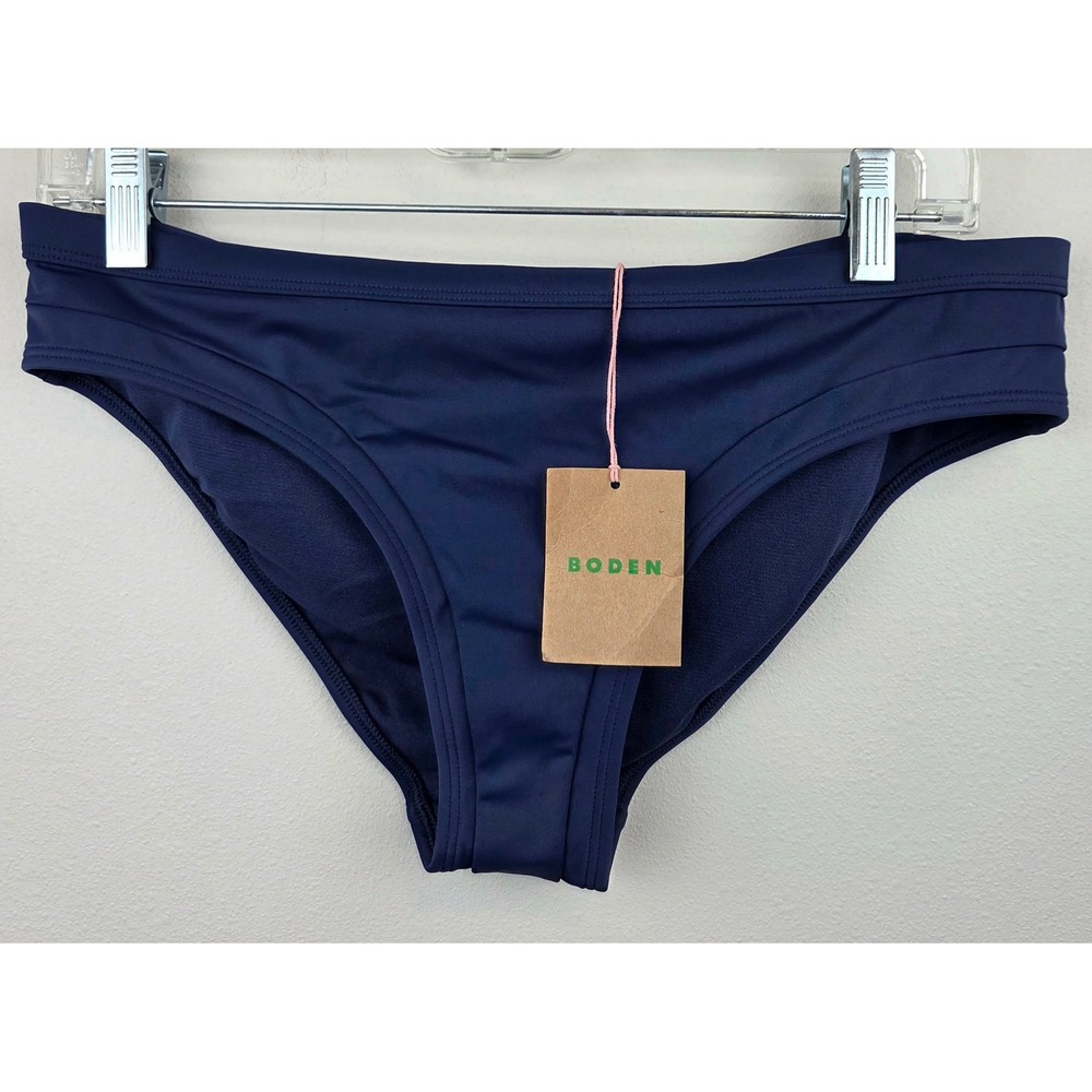 Boden Navy Blue Santorini Bikini Bottoms Swim US Size 8 S0169 NWT